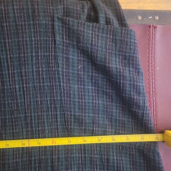 J. MATISSE Dark Green/Navy Plaid Cotton Apron Dress - Picture 6 of 15